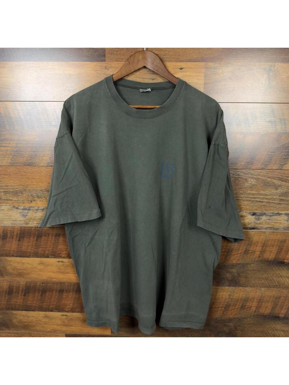 Vintage 90s Union Bay Single Stitch Oversized Graphic T-Shirt Faded Green XL